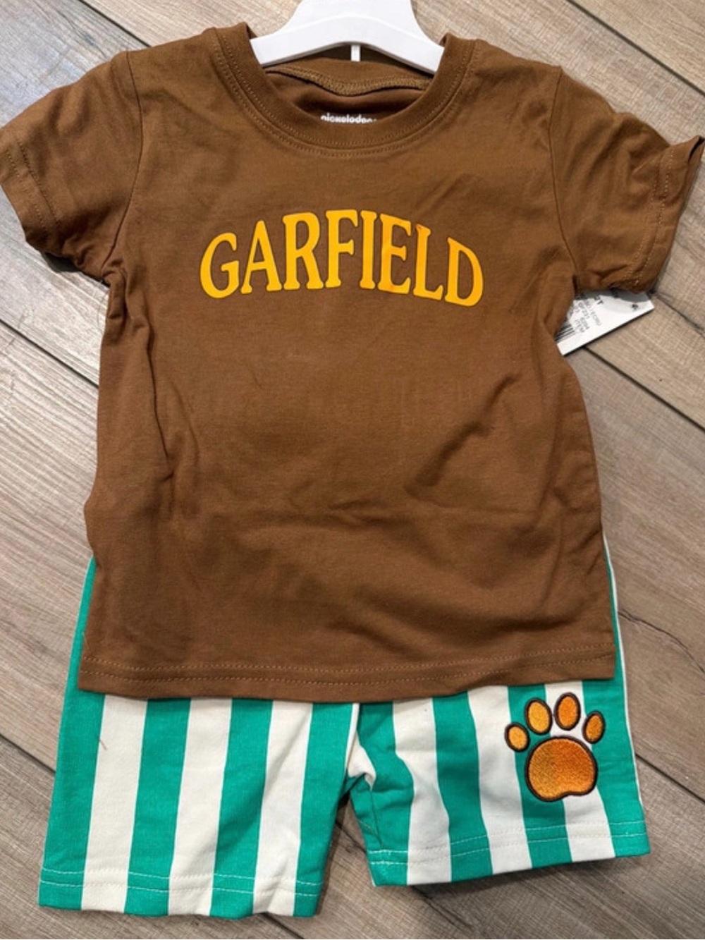 Garfield Brown Short Sleeve Tee - Kids